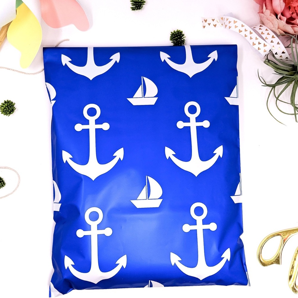 25 10X13 Sailors Anchors Poly Mailers PRICE FIRM - Picture 6 of 7